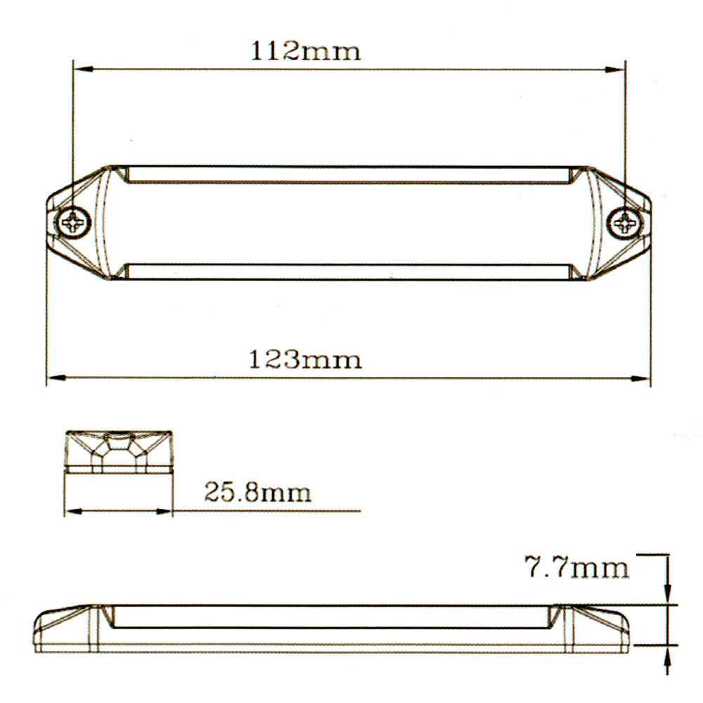 ALTEED / 小薄型LEDフラッシュライトバー/青色発光24パターン/12V-24V対応