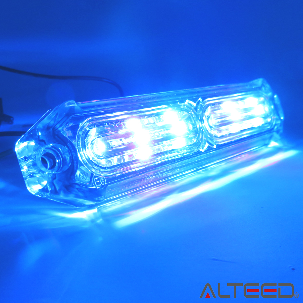 ALTEED / 小薄型LEDフラッシュライトバー/青色発光24パターン/12V-24V対応