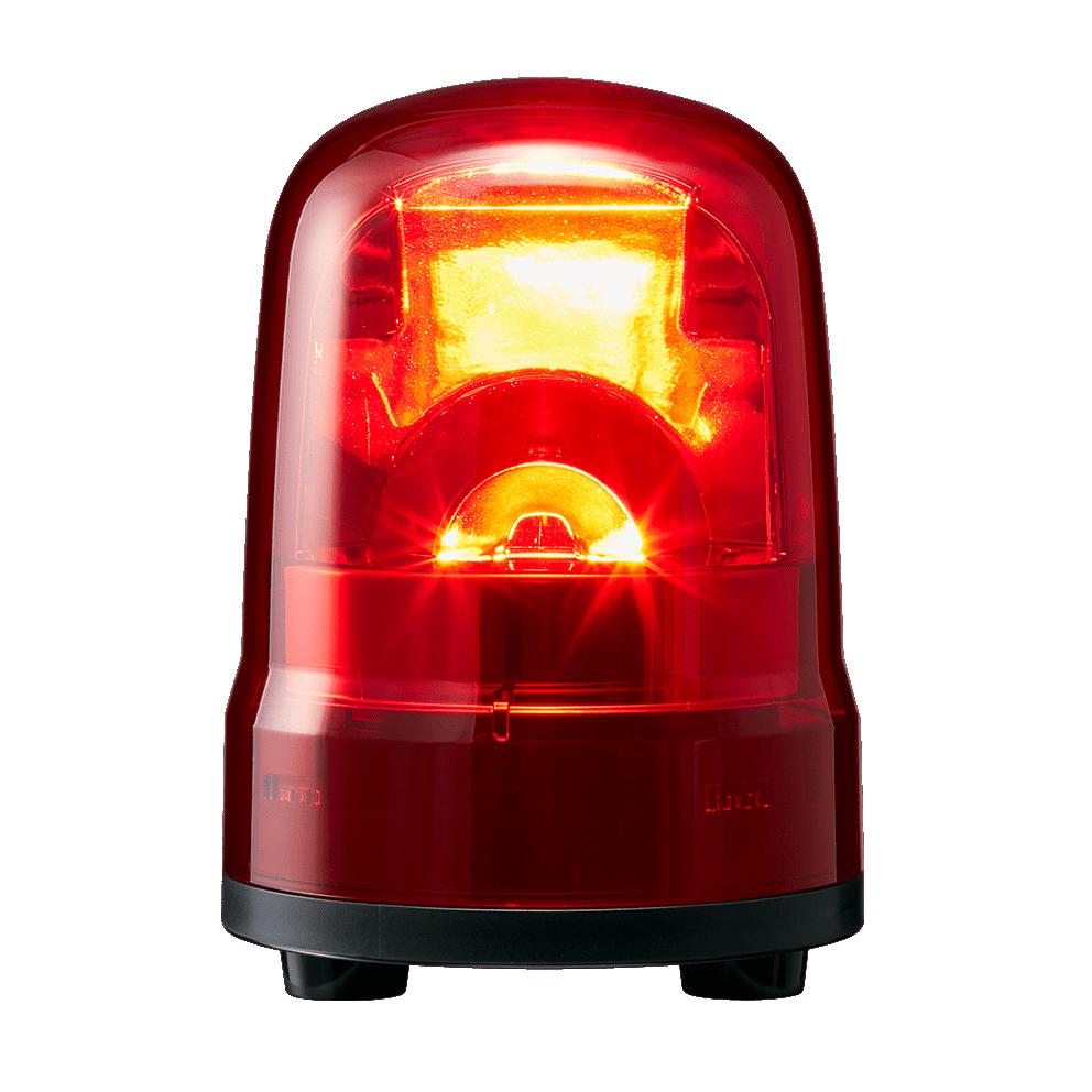パトライトLED回転灯 SKH-M1J-R 赤色 PATLITE社製 ブラシレスモータ回転灯