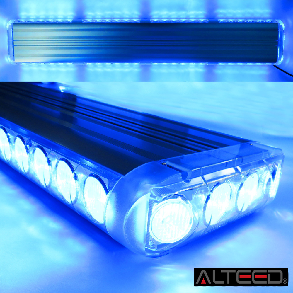 ALTEED / 車載用大型LED回転灯/激光フラッシュライト 12V/24V 青色