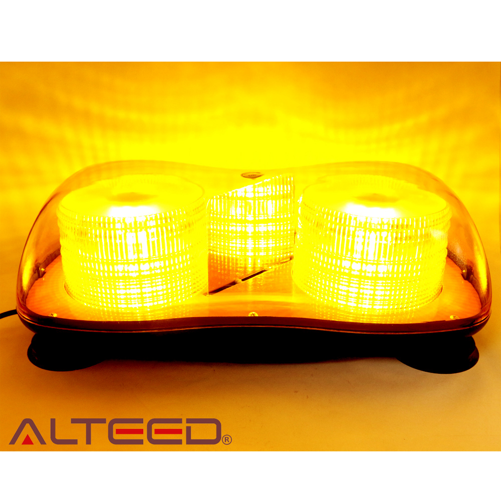 ALTEED / LED回転灯/60LEDx2基搭載/フラッシュライト 12V/24V 黄色