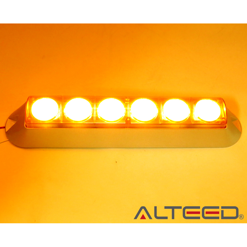 ALTEED / LEDフラッシュライトバー/黄色発光/アルミボディ拡散レンズ/12V-24V対応
